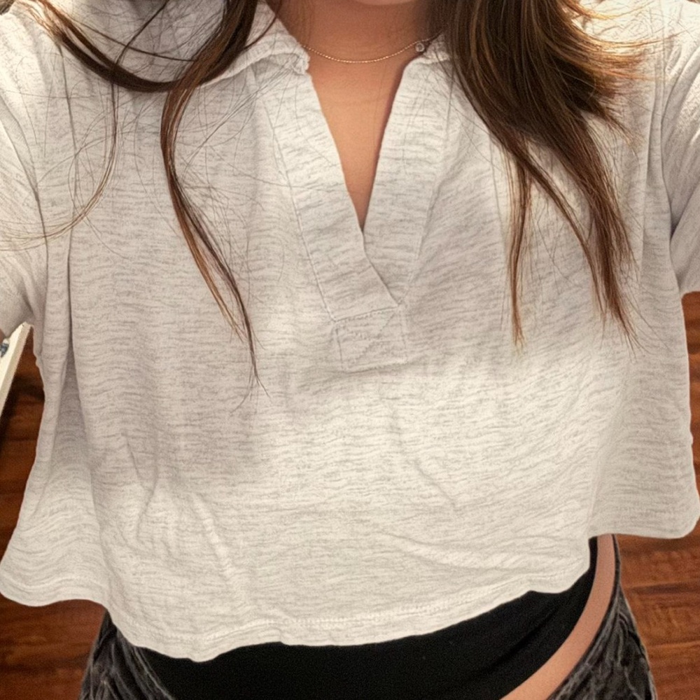 Cotton On Heather Gray Crop Top!